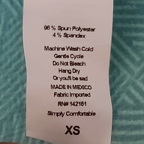 Lularoe light blue pencil skirt with design - Picture 12 of 14